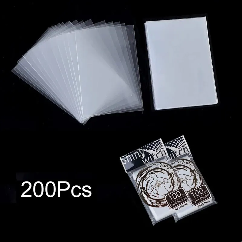 Bộ 100-500 Thẻ Tay Trong Suốt Trong Suốt Bảo Vệ Thẻ Giá Đỡ Cho Bảng Chơi Trò Chơi ID Giao Dịch Thư Mục Ảnh túi — image 13