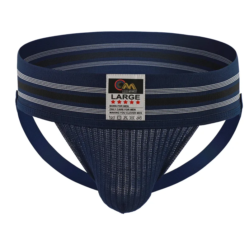 Men Underwear Athletic Jock Strap Supporter Classic Thong Elastic Wide Waistband Underpants Breathable Jockstrap Sexy Lingerie — image 39