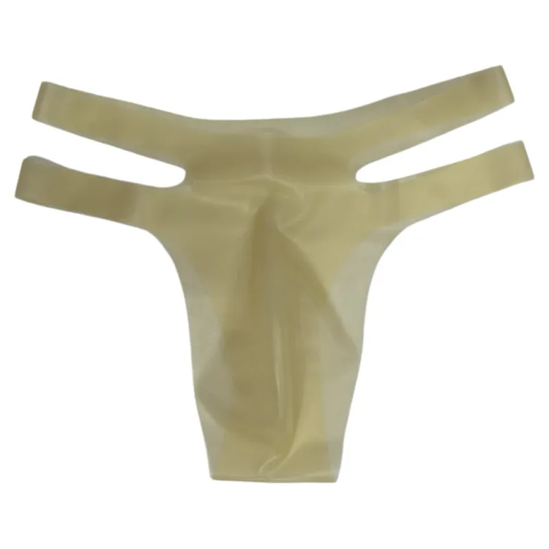 Mens Latex Briefs Sissy Seamless Brazilian Underwear Low Waist Erotic Underpants