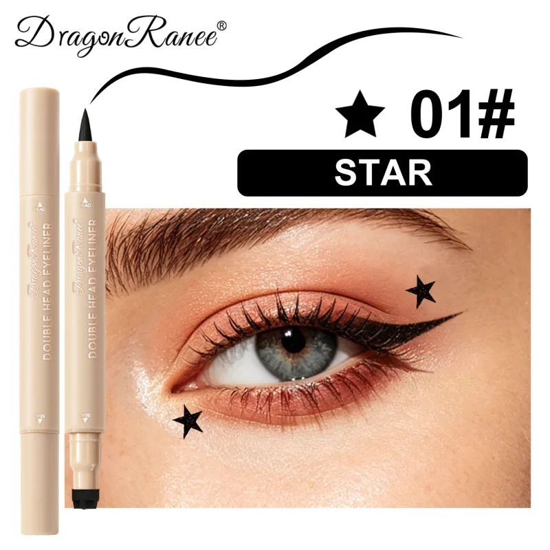 2-σε-1 διπλό άκρο Stamp Seal Eyeliner Γρήγορο Στέγνωμα Αδιάβροχο και Αδιάβροχο, Αδιάβροχο και Αδιάβροχο Δεν είναι εύκολο να μουτζουρώσετε Πολύχρωμο Μακιγιάζ Ματιών — image 8