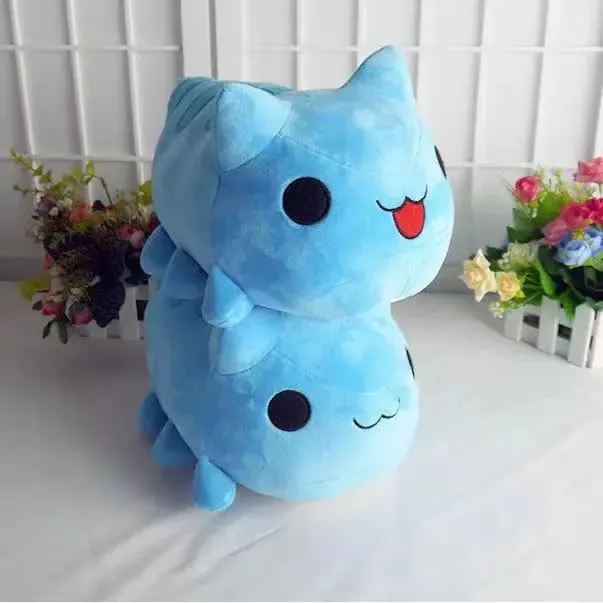 15/30 cm Bugcat Capoo plüssjáték Anime kék macskaféreg Cosplay baba töltött párna ajándéknak
