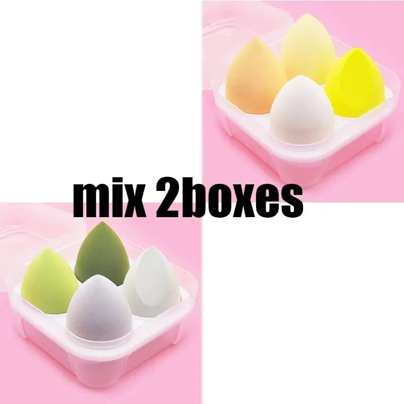 4/8/16 τμχ Σετ καλλυντικών σφολιάτας Beauty Egg Wet and Dry Dual-use Egg Makeup Foundation Sponge Air Cushion Puff Soft Makeup Tools