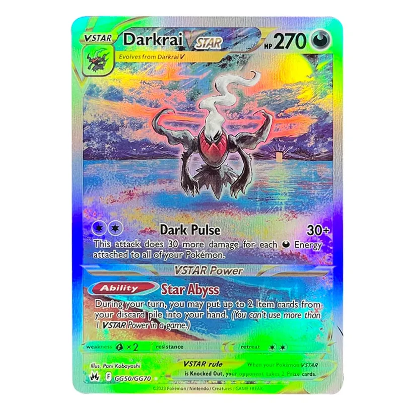 כרטיסי PKM הולוגרפי Charizard Ex GX Rainbow Blastoise VMAX Darkrai VSTAR תחביבים אוסף נדיר כרטיסי קרב צעצועים מתנות