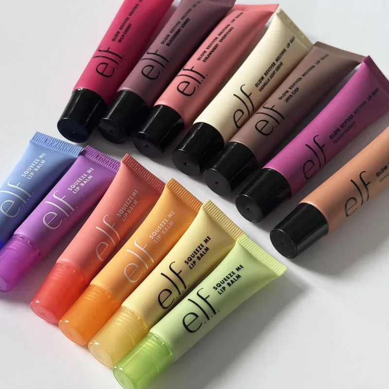New Elf 8 χρωμάτων Lip Gloss & Πολύχρωμο ρουζ σε πούδρα λεπτής υφής Ελαφρύ Ενυδατικό Θρεπτικό Lip Balm Care Cosmetics