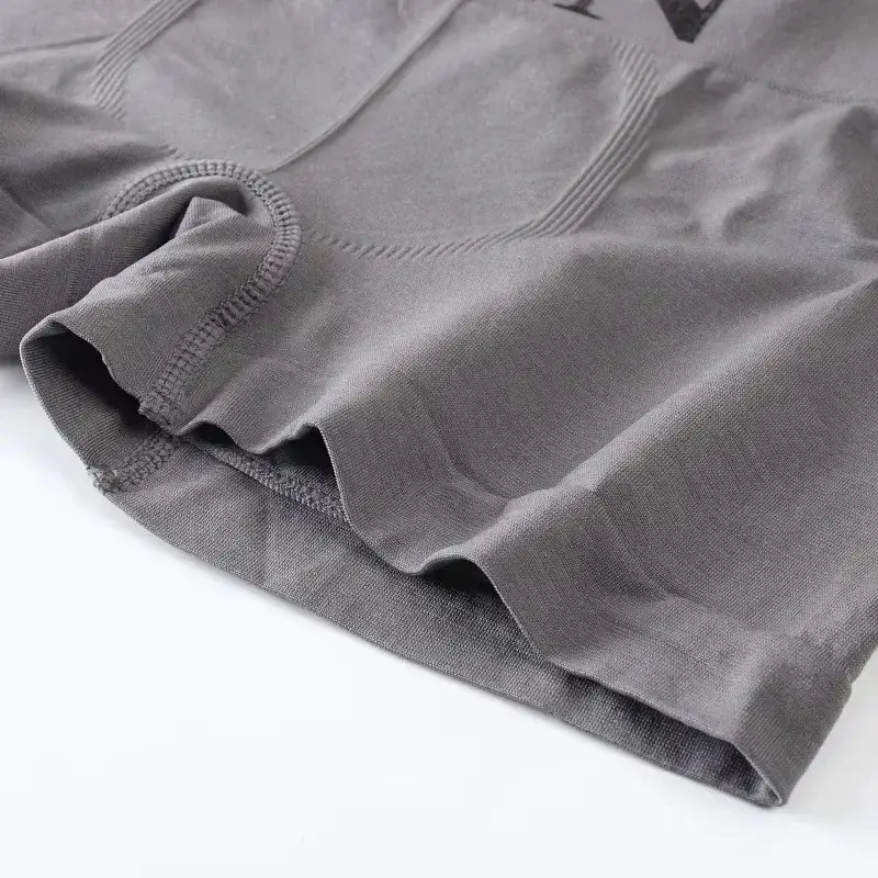 5 Pcs Thin Style Men's High Elastic Plain Color Comfortable Boxer Briefs Panties Breathable Pantyhose