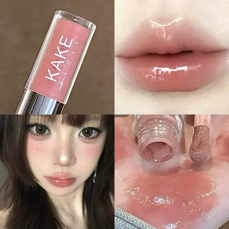 Καθρέφτης Liquid Lipstick Ενυδατικό Jelly Brown Water Light Lip Glaze Sexy Lip Gloss μακράς διαρκείας Nude Lip Tint Καλλυντικά Μακιγιάζ