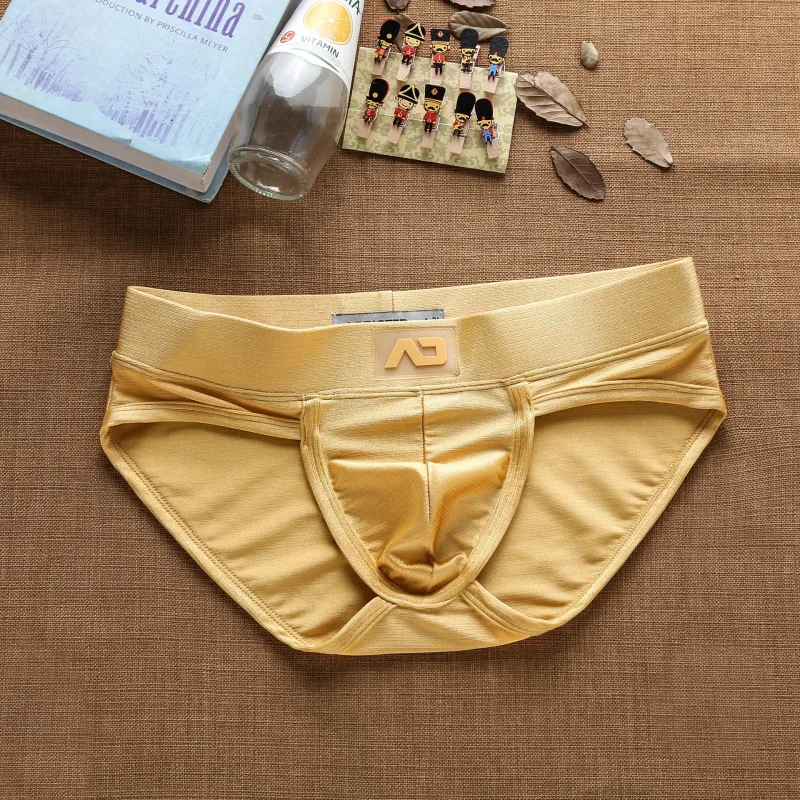 2025Simple, solid color, fashionable, men's low-rise nylon brushed bright briefs AD3-M257 — image 17