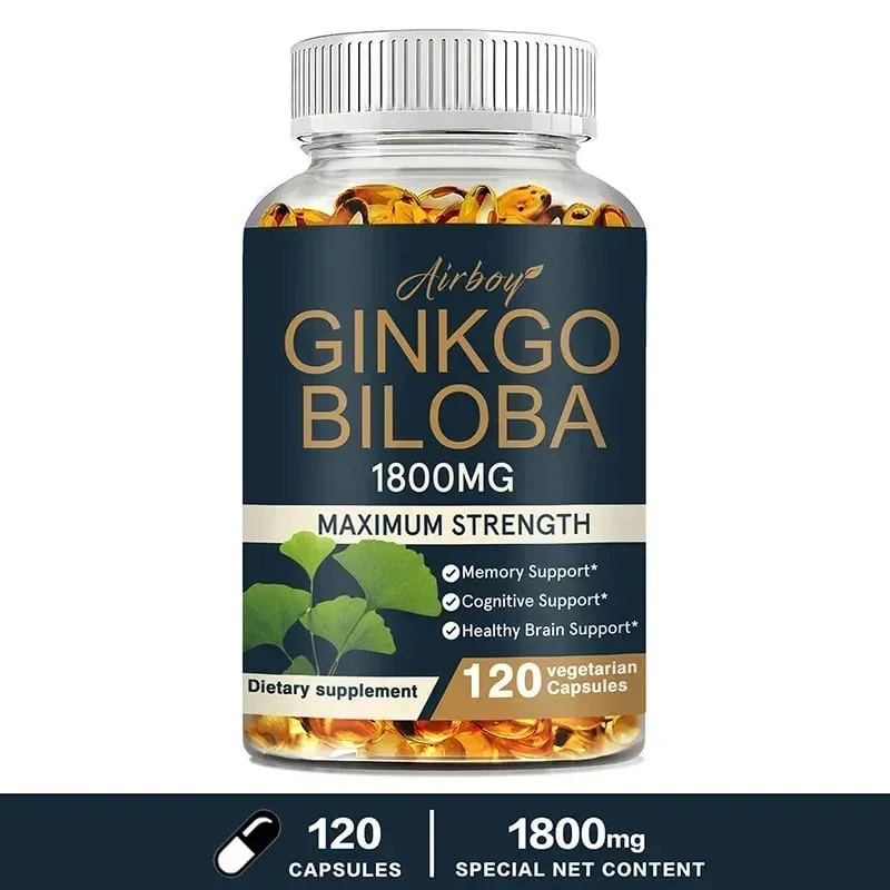 Ginkgo Biloba Supplement - Memory and Learning Promotes Brain Health Improves Clarity Improves ConcentrationSupplement