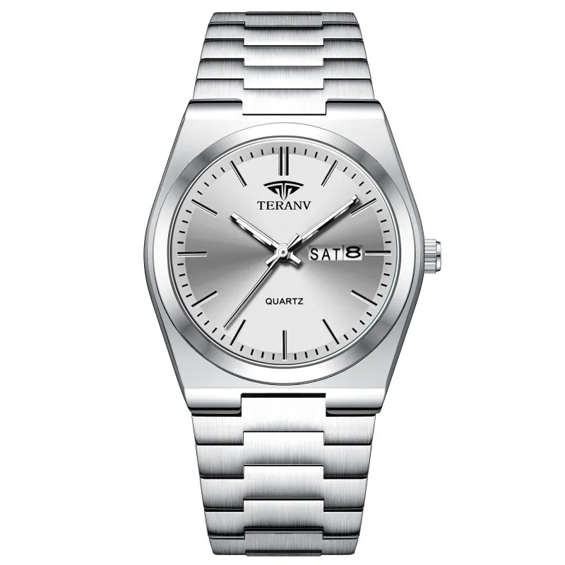 Men's Watch, Slim Stainless Steel Calendar Fashion Quartz Watch — image 5