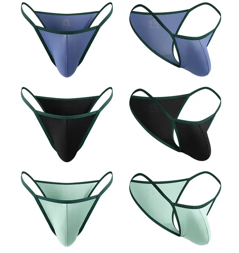 Men's Underwear Low-waist Ice Silk Briefs Breathable Soft Panties