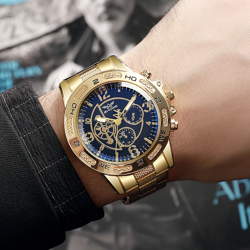 2024 New Arrival High Quality Men Quartz Watch Fashion Casual Big Dial Men's Analog Wristwatch — image 2