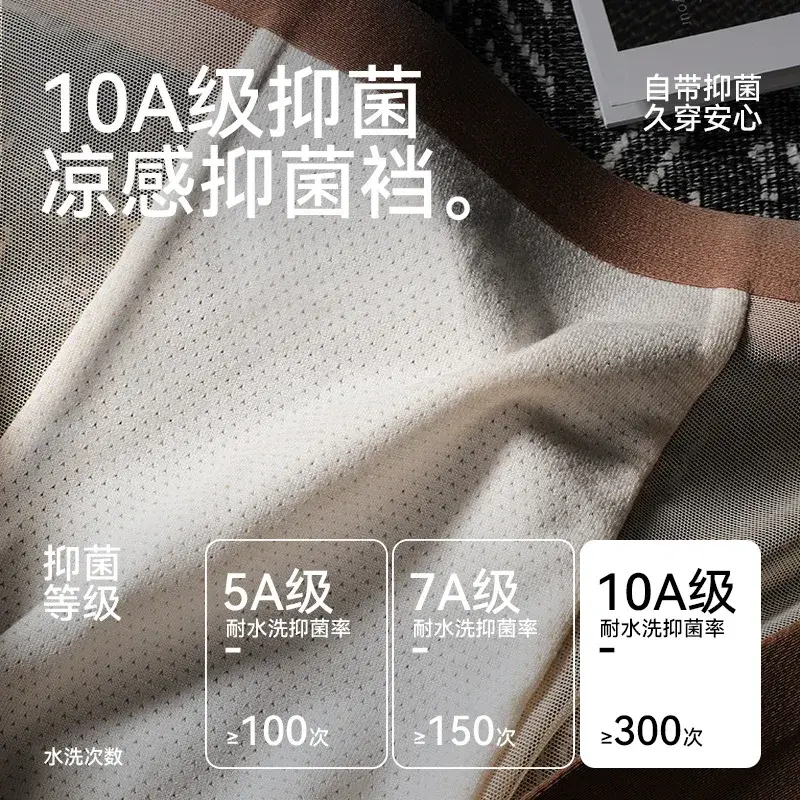 Men Lace Mesh Patchwork Underwear Summer Ultra Thin Breathable Boxer Shorts Sexy Bulge Pouch Underpant Panties See Through Trunk — image 6