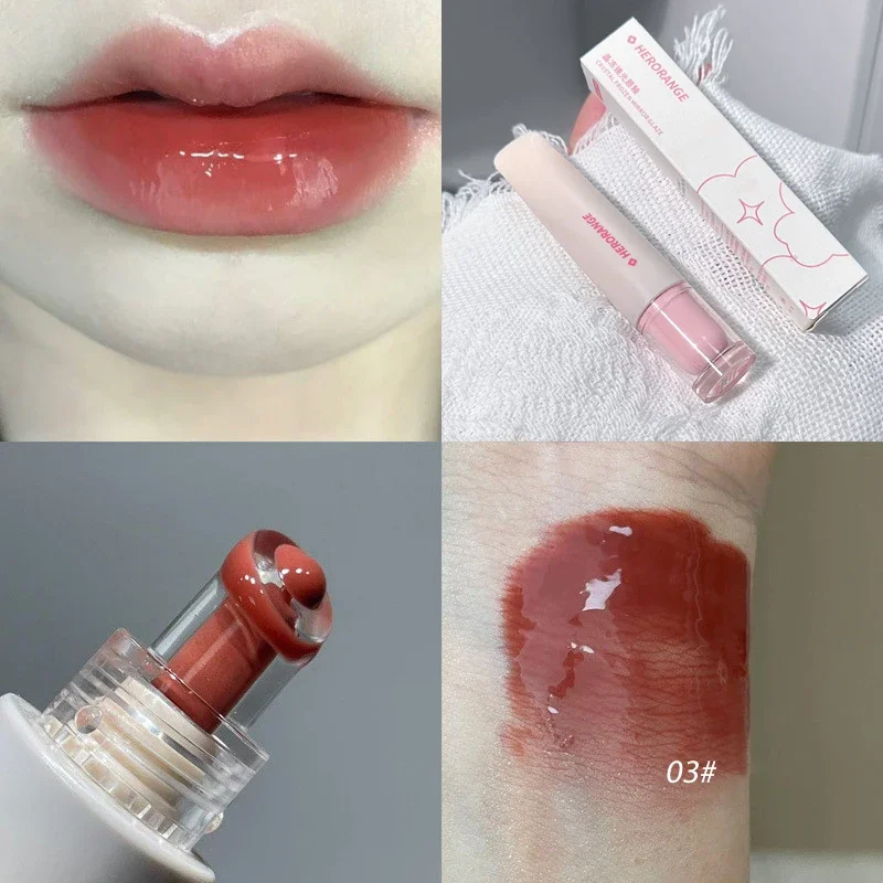 Crystal Jelly Lip Gloss Mirror Water Liquid Lipstick Moisturizing Long Lasting Sexy Lip Plumper Lip Tint Makeup Korean Cosmetics