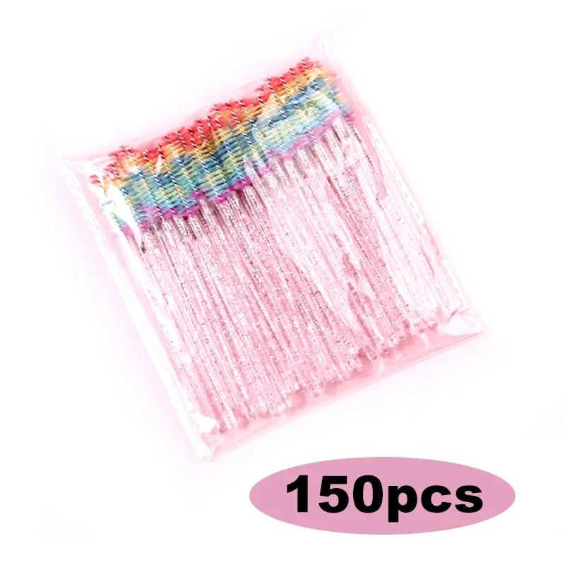 50/100/300/500db Szemöldök szempilla kefék Szempilla orsók Szempillaspirál pálcák Applikátor szempilla meghosszabbításhoz Smink eszköz LAUKISS