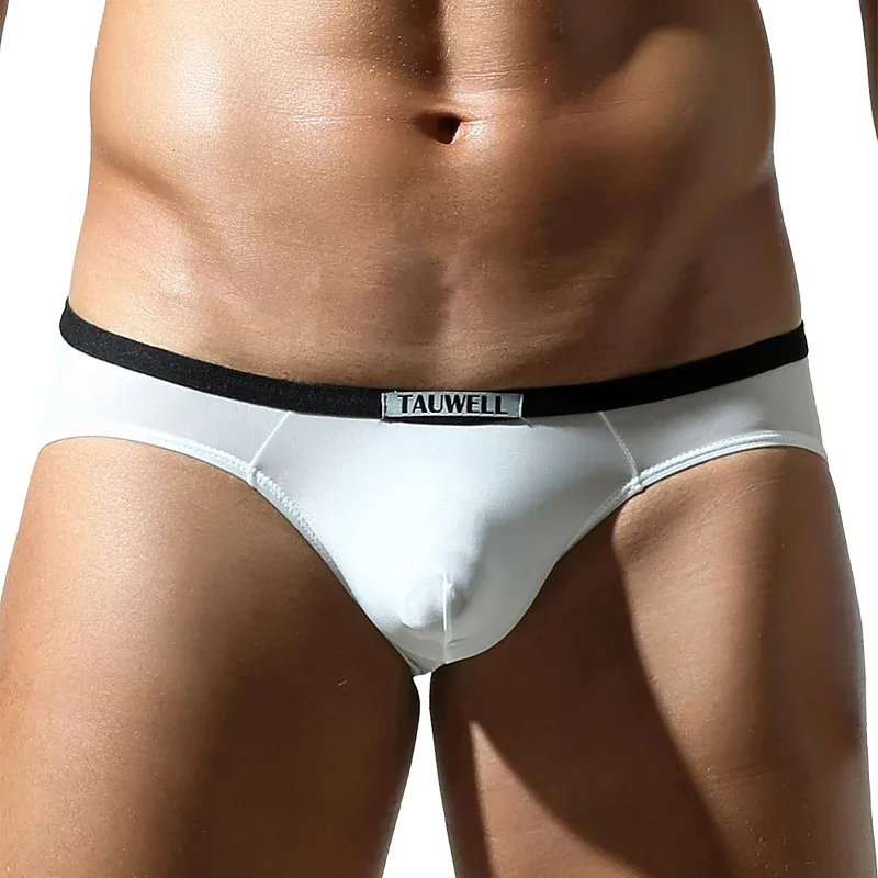 Men's Low-Rise U-Pouch Ice Silk Thin Breathable Transparent Men's Briefs