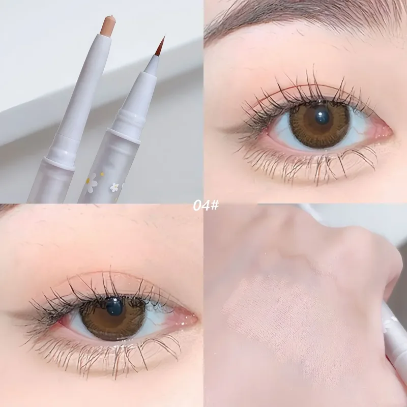 Double Head Aegyo Sal Eyeliner Liquid Pababa Sa Shadow Pencil Eye Highlighting Eyeshadow Stick Natural Big Eye Makeup Gel Pen