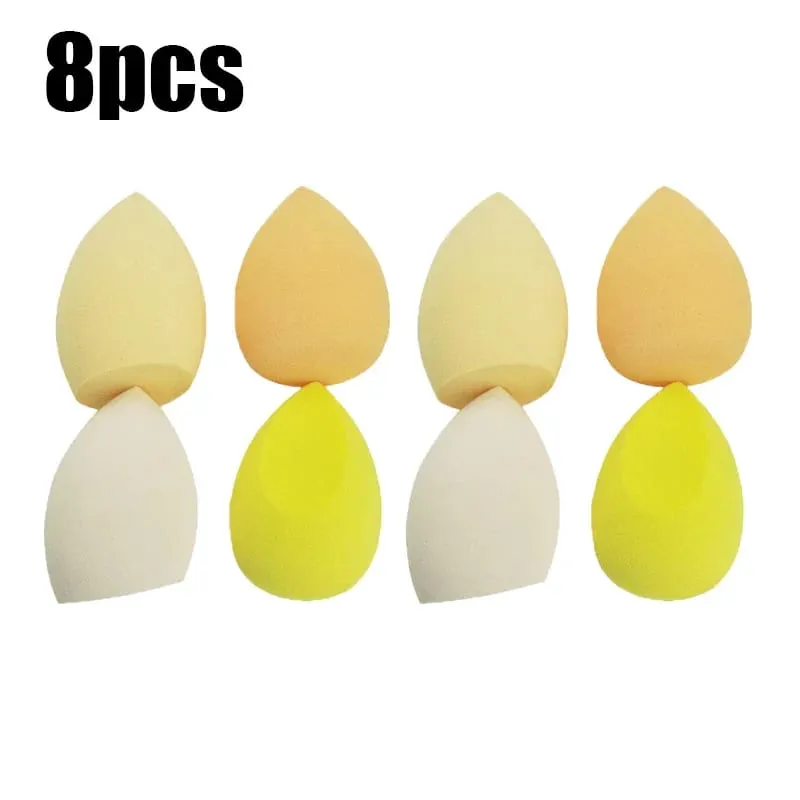 4/8/16 τμχ Σετ καλλυντικών σφολιάτας Beauty Egg Wet and Dry Dual-use Egg Makeup Foundation Sponge Air Cushion Puff Soft Makeup Tools