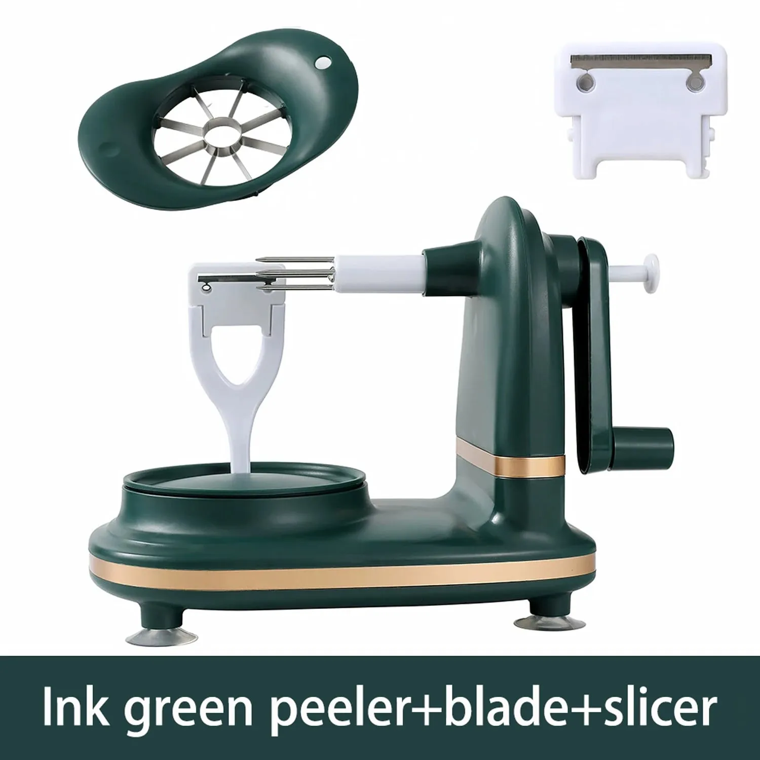 3-in-1Hand-cranked Rotating Fruit/Vegetable Peeler Stainless Steel Blades Apple Cutter Household Peeling Machine Kitchen Gadgets — image 9