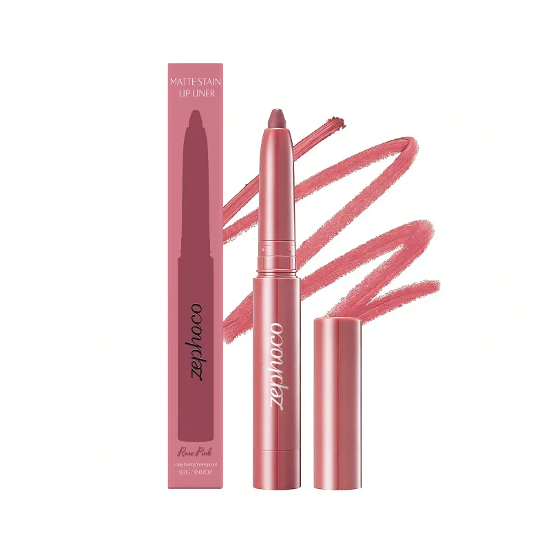 Matte Finish Lip Liner Pencil Stain Color Fade Resistant Outline Full Lips All Day Wear Creamy Pigment Define Shape Lips Pencils