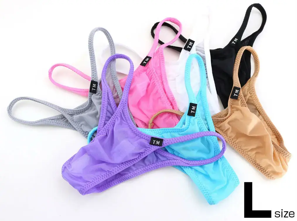 Men Silky High Elastic Bikini Briefs Low Rise Breathable Sexy Sports Triangle Underwear Youth Fashion Daily Wear Comfort Tangas — image 12