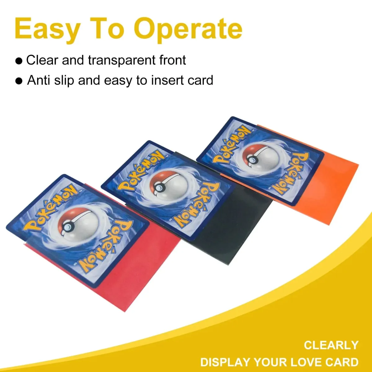 150Pcs Premium Card Sleeves 2,6"x3,6" συμβατές με κάρτες συναλλαγών τυπικού μεγέθους για MTG Pokemon TCG Baseball Card Sport Card — image 3