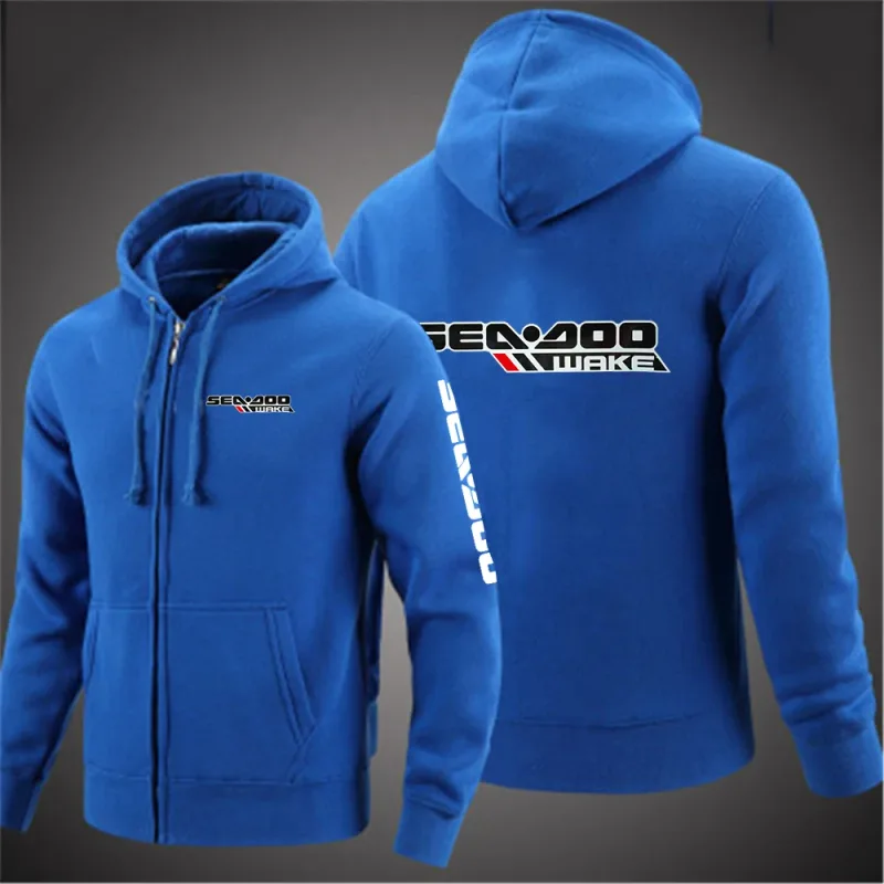 Sea Doo Seadoo Moto 2023 Men New Long Sleeves Cotton Solid Color Zipper Couples Hoodies Custom Sweatshirt Fashionable tops — image 11
