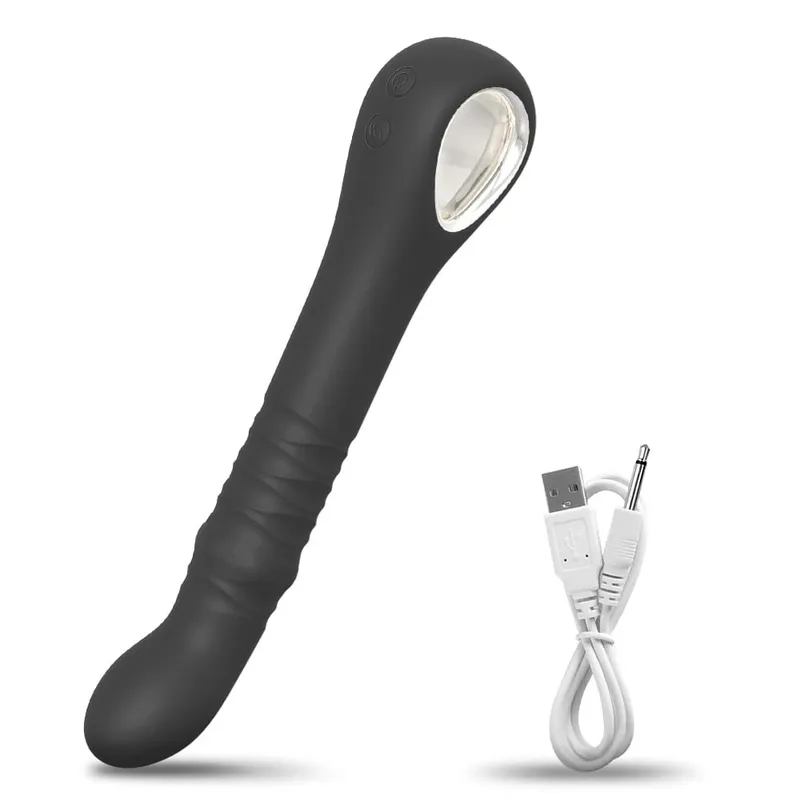 Swing G Spot Dildo Vibrator נשים דגדגן ממריץ רטט טלסקופי אנאלי באט פלאג נקבה דחף צעצועי מין למבוגרים