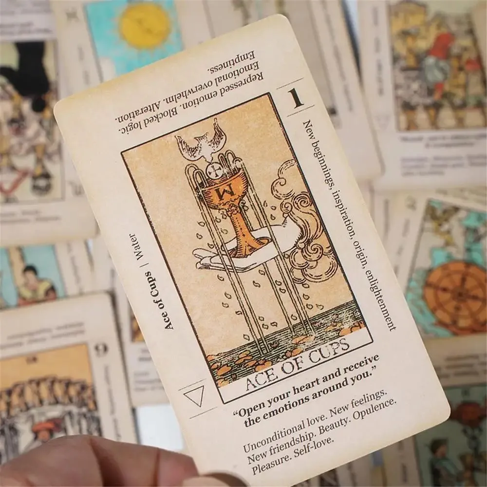 Tarot kártya jelentéssel Kezdő Tarot Kulcsszó Antikolt Tarot Pakli Tanuld meg a Tarot 78 kártya megfordítva