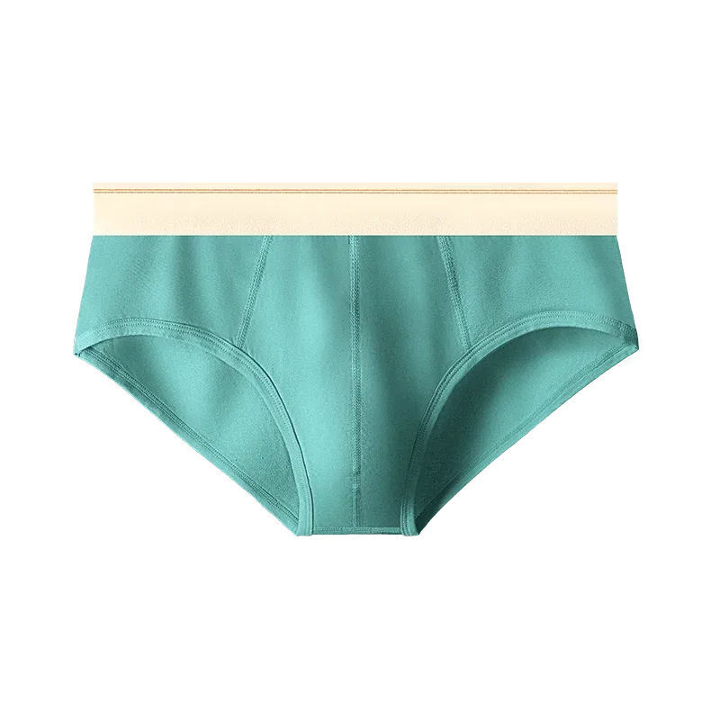 Men's pure cotton breathable and comfortable triangular underpants, mid-waist, skin-friendly and soft, teenagers' underpants 3256810188437944