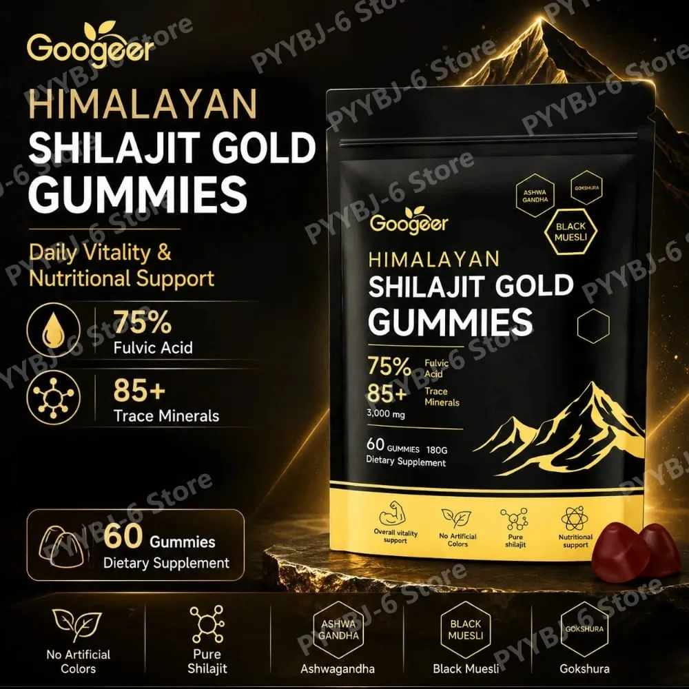 Η φόρμουλα Himalayan Shilajit Gold 60 Gummies Minerals υποστηρίζει την ενίσχυση της ενέργειας και τη ζωτικότητα του σώματος Φυσικό συμπλήρωμα διατροφής — image 2