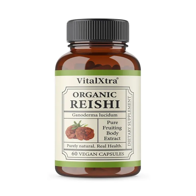 Reishi Mushroom Capsules 1000mg Ganoderma Lucidum Supports Immune Health Relaxation Sleep & Natural Energy Vegan Non-GMO