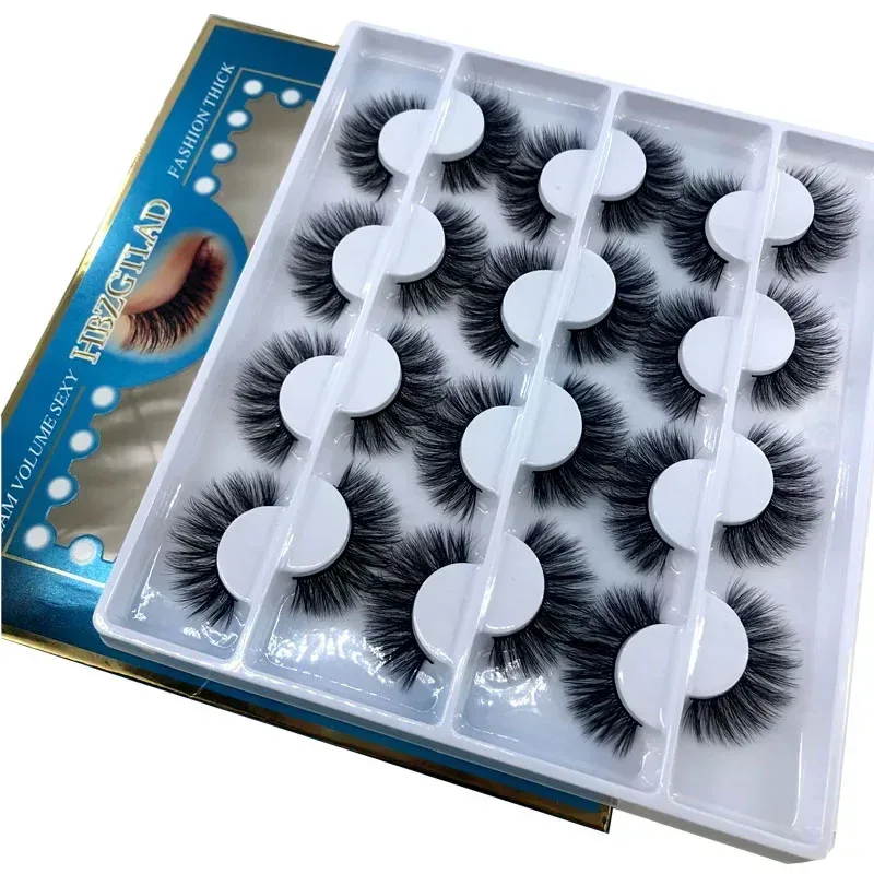 12 זוגות של Multipack 3D מינק ריסים מלאכותיים בעבודת יד, כלי איפור עיניים טבעי רך ונימוח — image 15