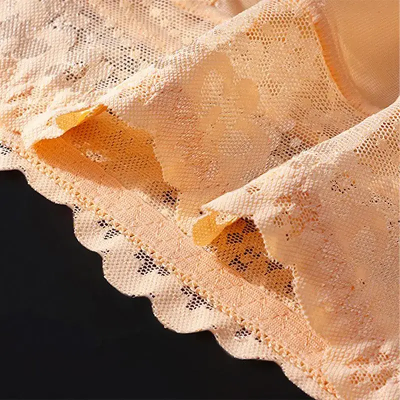 1pc Men Lace Thin Seamless Ice Silk Sexy Briefs 3d Bulge Pouch Low Waist Pantie Summer Breathable High Elastic Soft Underwear
