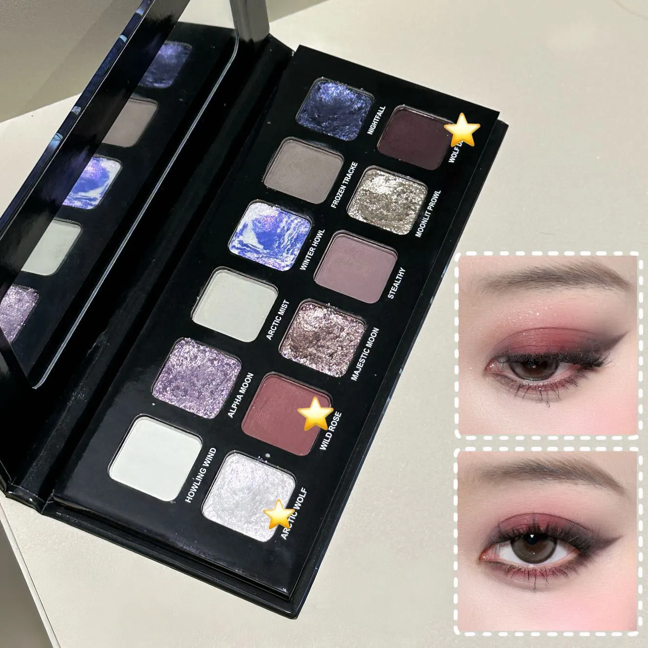12 Χρώματα Μεταλλική Παλέτα Σκιών Ματιών Pearl Matte Sparkling Shimmer Blue Eye Shadow Highlighter Brighten Glitter Fashion Makeup — image 5