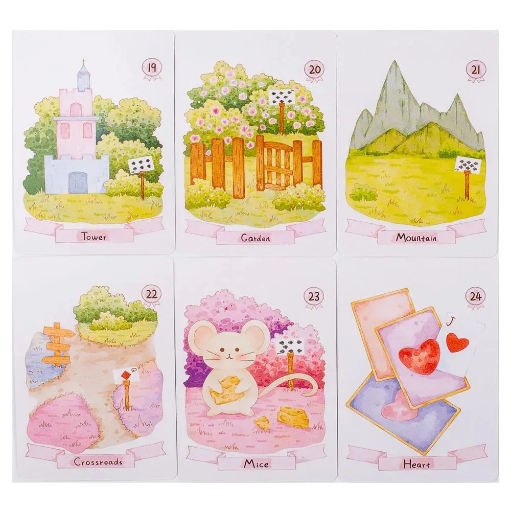 Dream Lenormand Tarot Deck 43 Cards Oracle Επιτραπέζιο Παιχνίδι για Παιδιά Οικογένεια & Φίλοι Perfect Puzzle Leisure Activity 8,9 x 5,7 cm