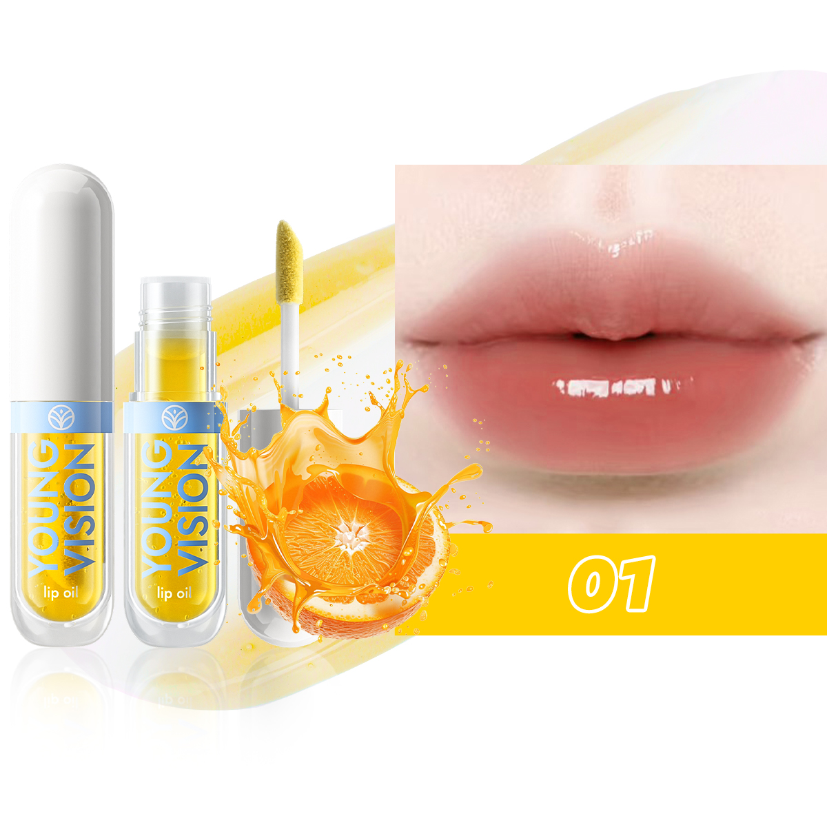 6 Color-Changing Lip Gloss Fruity Scent Moisturizing and Long-Lasting Smooth Hydrating Temperature-Activated Lip tint