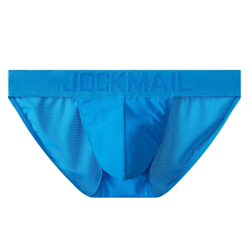 Jockmail Mans Underwear Gay Brief Nylon Mesh Sexy Low Waist Ropa Interior Hombre Letter Embroidery Sissy Panties Male Lingerie — image 34