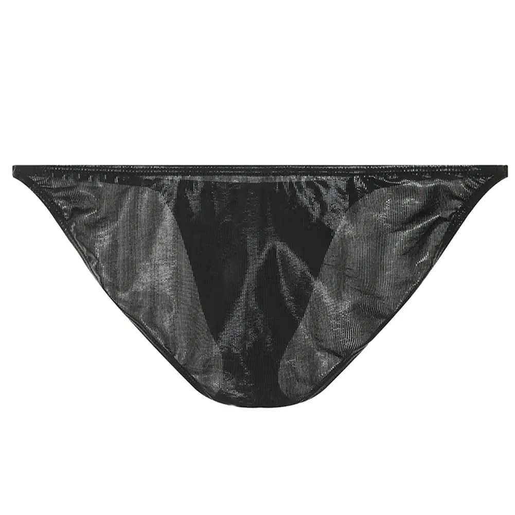 Fashion Men's Underwear Bright Low Waist Briefs Breathable Lingerie Underpants