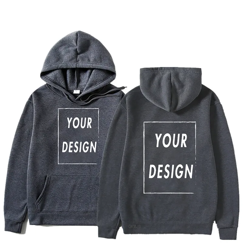 Il tuo logo/immagine del marchio di design personalizzato personalizzato ovunque uomo donna felpa con cappuccio fai da te felpa con cappuccio casual moda nuova — image 12