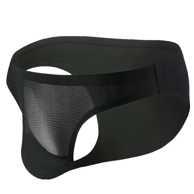Seamless Briefs Underwear for Men Ice Silk Sexy Underpants Cuecas Ultra-thin Mens Bikini Seamless Lingerie Hombre Slip Male — image 10