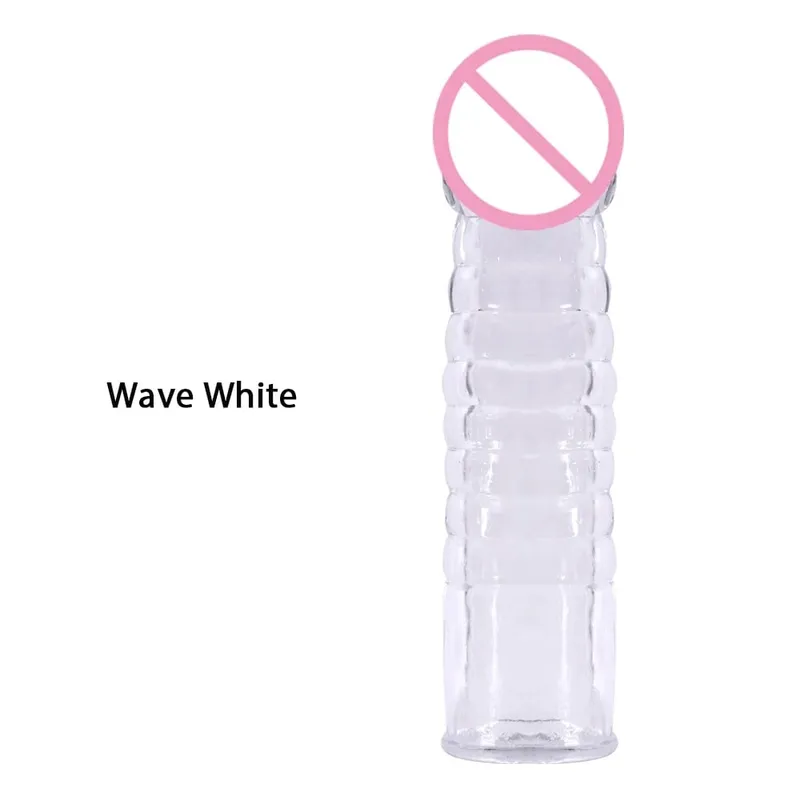 Delay Spray Clit Penis Extensions Condom Sleeve Male Enlargement Massager Cock Ring Cover Adult Sex Toys Penis Cock Ring