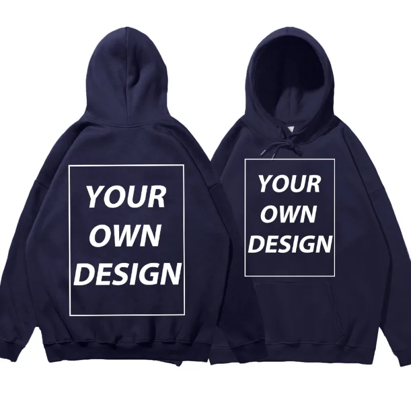 ที่กำหนดเอง DIY พิมพ์ผู้ชายผู้หญิงฤดูใบไม้ร่วงฤดูหนาว Hoodies Casual CLASSIC Pullovers ง่าย Comfy Streetwear นุ่มกีฬาเสื้อผ้า