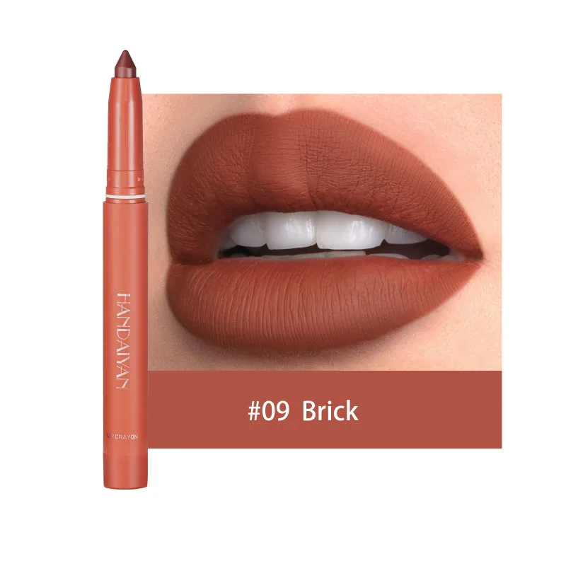 Waterproof Cherry Red Matte Lipstick Sexy Lipliner Pencil Plumping Stain Natural Nude Pink Lip Liner Outline Lips Contour Makeup — image 12