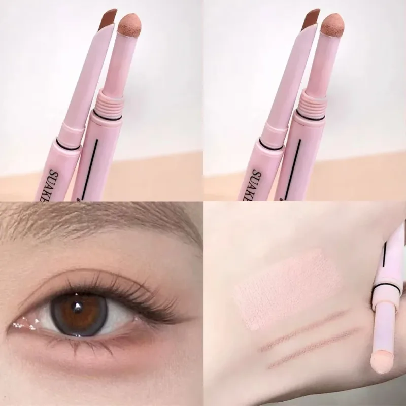 Dual End Glitter Matte Aegyosal Pen Brightening Highlight & Shadow Stick szemsmink fekvő selyemhernyó szemceruza gél ceruza 애교살 펜 — image 14