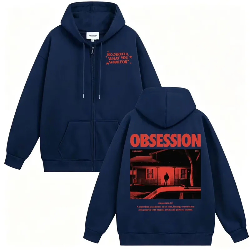 2026ภาพยนตร์Obsessionเสื้อกันหนาวเสื้อแจ็คเก็ตOne Wish Willowระวังสิ่งที่คุณWishสำหรับEyeผู้ชายแฟชั่นRetro zip Up Hoodies