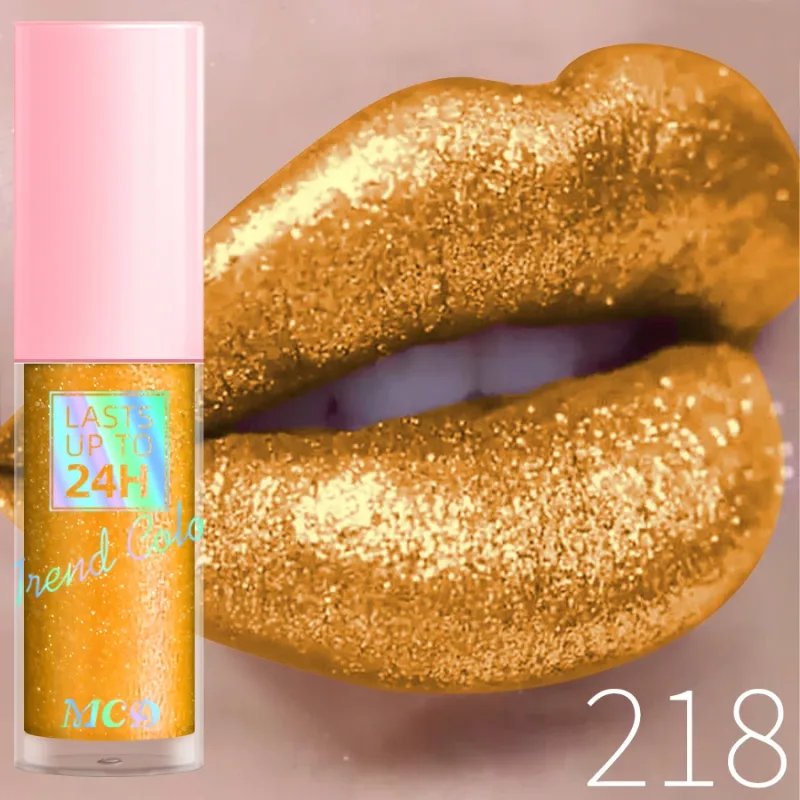 18 Colors Diamonds Glitter Lip Gloss Long Lasting Waterproof Liquid Lipstick Pearl Shining Lip Color Sparking Lip Makeup Women — image 23