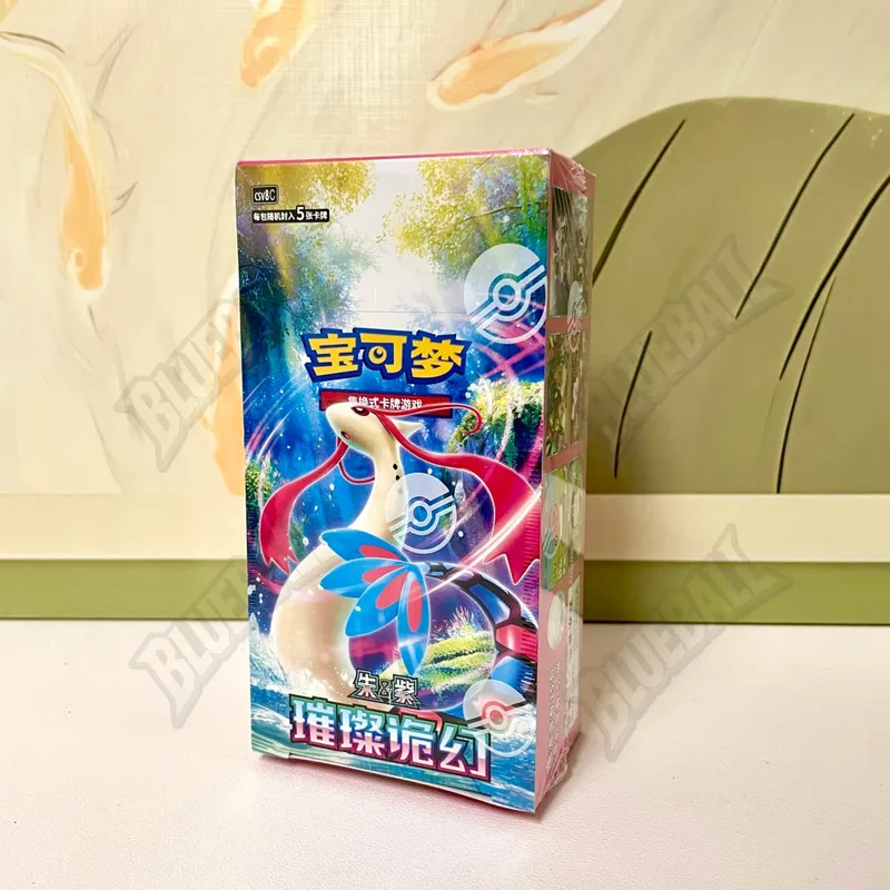 Γνήσιο pokemon Scarlet Violet Gem Pack Vol6 Thin Box TCG Συλλεκτικές κάρτες συναλλαγών μάχης Απλοποιημένη κινεζική έκδοση δώρο παιχνιδιών