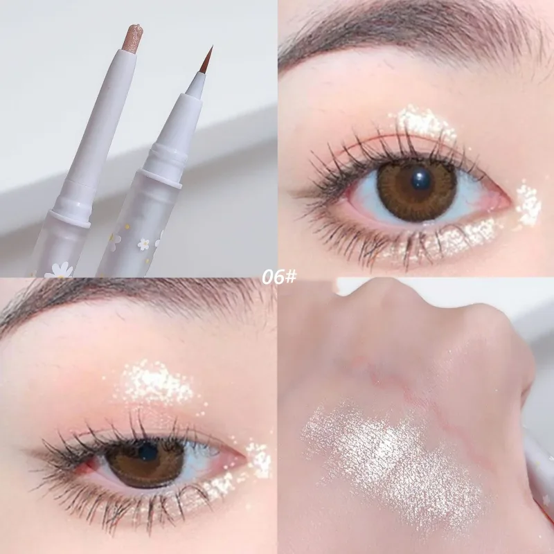 Double Head Aegyo Sal Eyeliner Liquid Pababa Sa Shadow Pencil Eye Highlighting Eyeshadow Stick Natural Big Eye Makeup Gel Pen