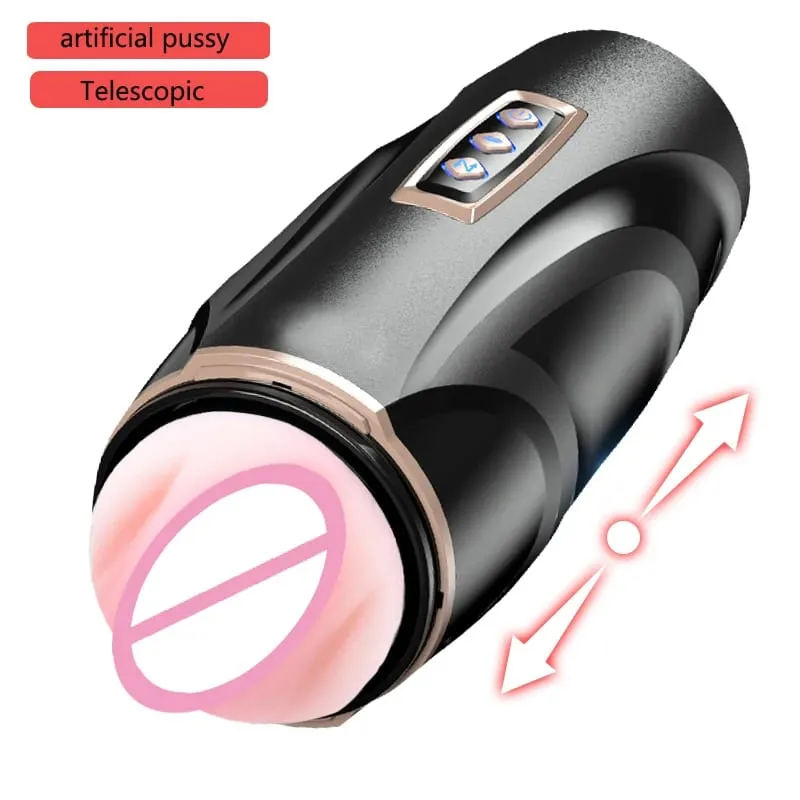 Automatic Male Masturbation Cup Telescopic Sucking vibrators Male Enlargement Penis Pump Pussy Adult Supplies Sex Toys 18+