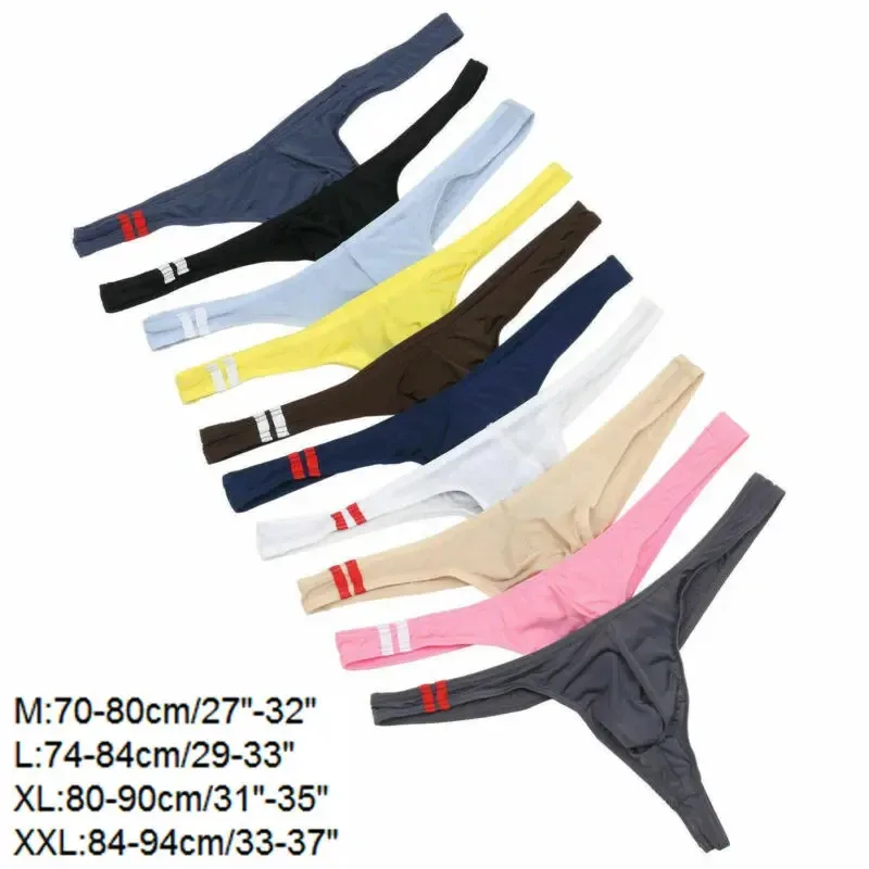 Men's Thongs G String Sexy Gay Sissy Underwear Briefs Man Jockstrap T Back Underpants Penis Pouch Breathable Panties